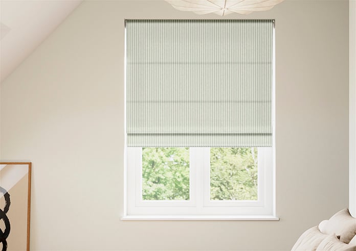 Ravelle Stripe, Breeze Blue - Twist&Fit Roman Blind - Image 3